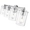 Z-Lite Thayer Vanity, 4-Light, 30.75 In.W x 5.75 In.L x 8.75 In.H, Chrome /Clear 742-4V-CH - alternate 2